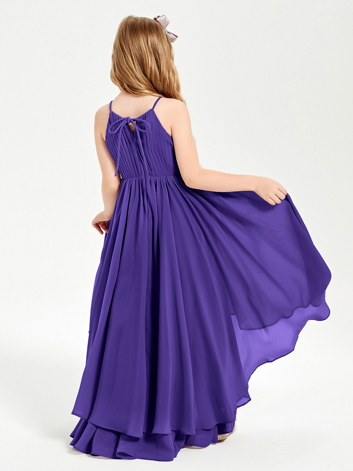Asymmetrical Chiffon Junior Bridesmaid Dresses Regency